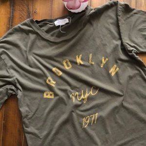 Brooklyn NYC Forest Green Shirt 100% cotton
